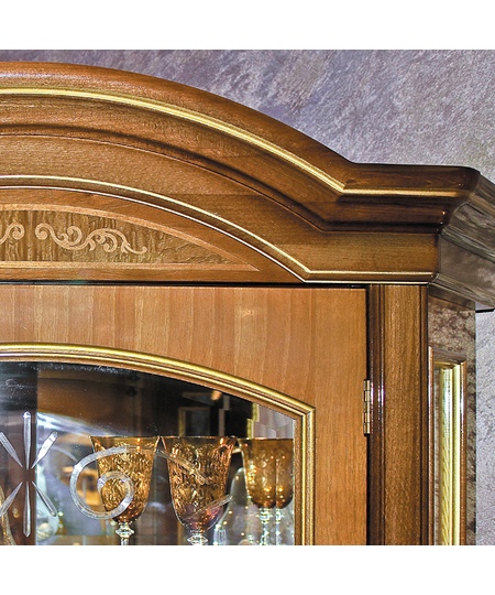 Витрина угловая Floriana орех 