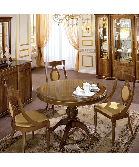 Стол обеденный с круглой крышкой Floriana орех 