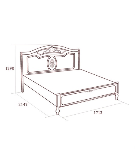 Кровать двойная 